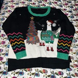 Llama Christmas Sweater